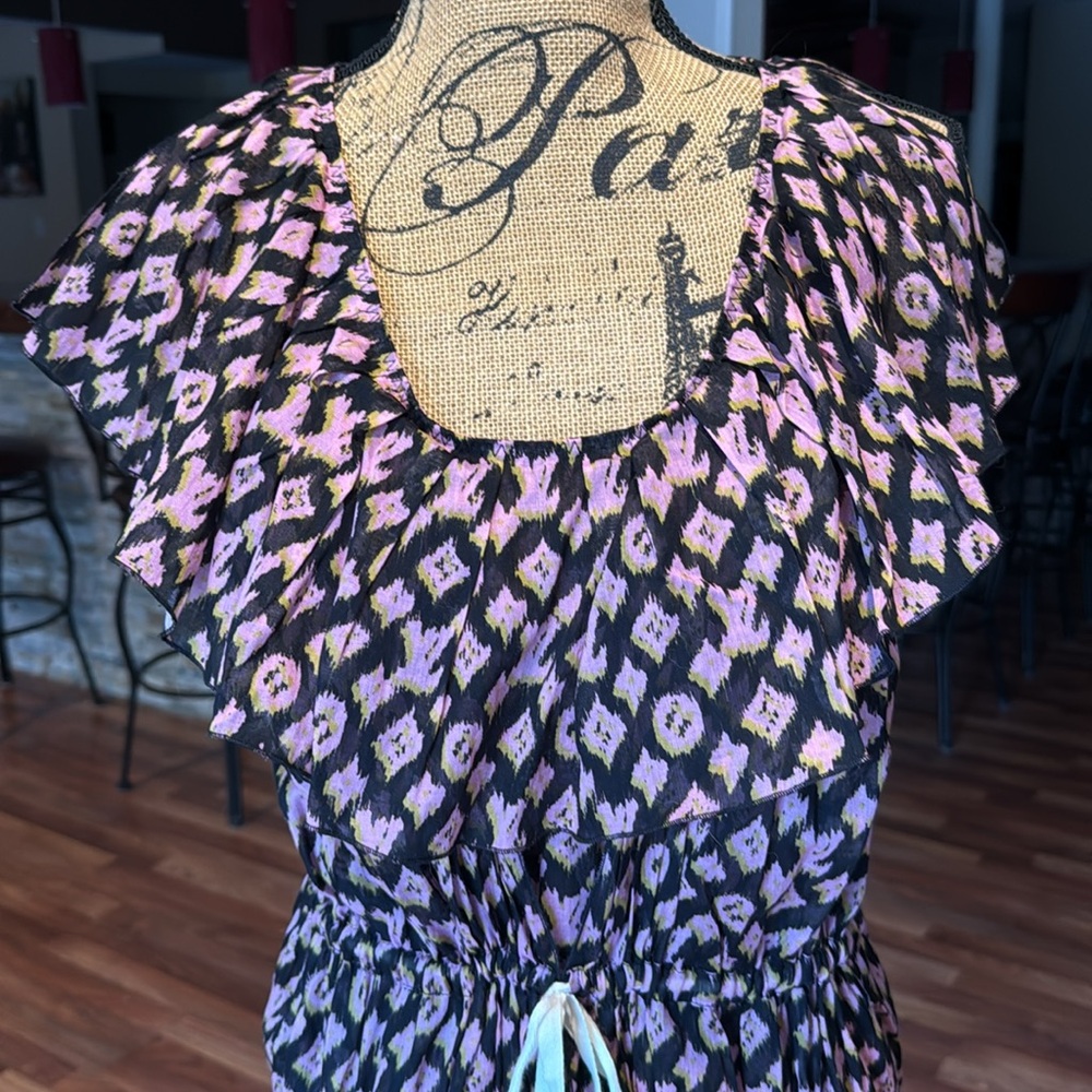❤️VINTAGE❤️ Louis Vuitton size 38 Italian monogram drawstring dress - Picture 2 of 7